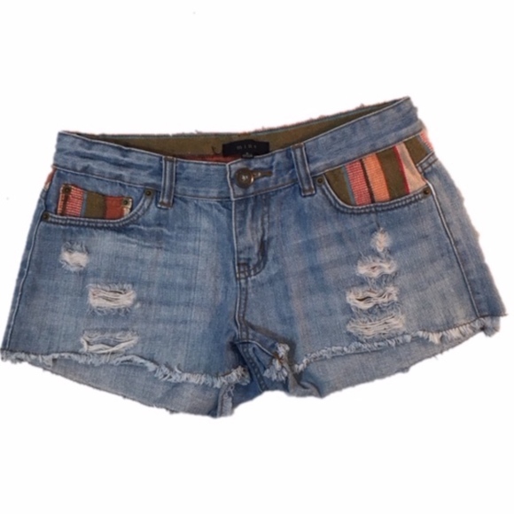 mine Pants - Mine Distressed Jean Shorts